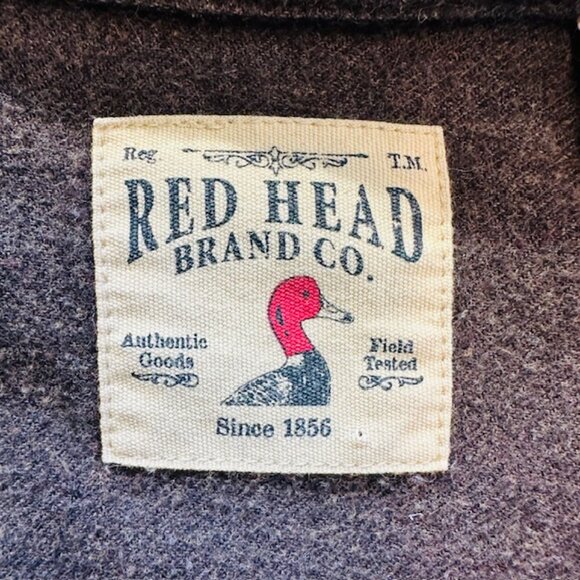Red‎ Head Brand Co Button Up Long Sleeve Shirt Men's X-Large Brown - Picture 8 of 10